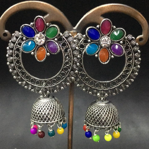 Multicolored Jhumka Set
