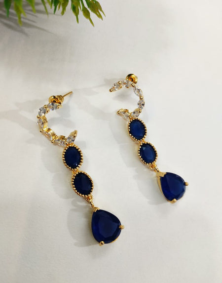 Ad stone earrings