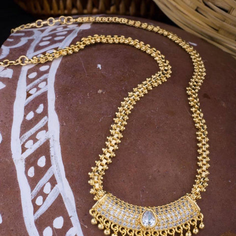 Micro polish chain with pendant