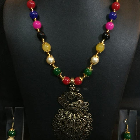 Antique golden peacock jewelry