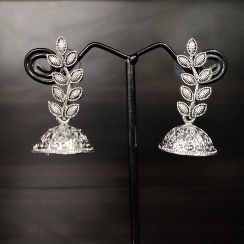 Trendy oxidised boho jhumkas