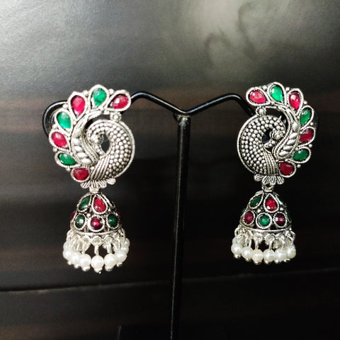 Oxidized boho earrings