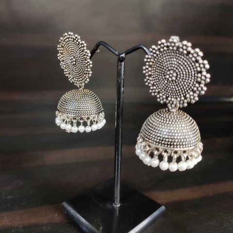 Silver jhumka