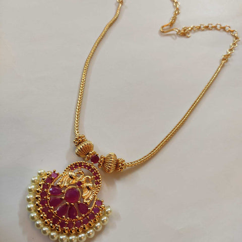 Ruby stone necklace