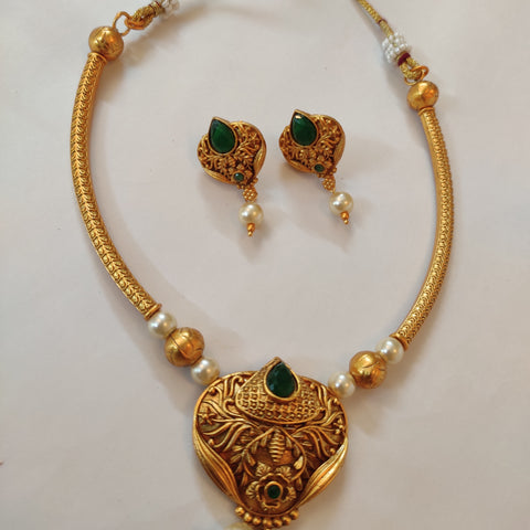 Matte finish necklace