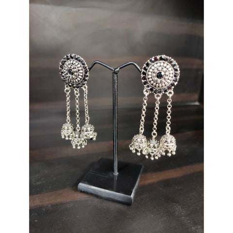 Silver jhumka