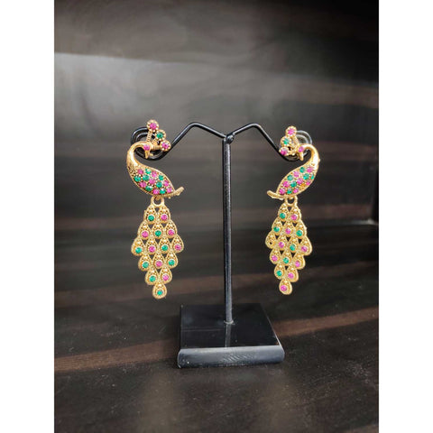Peacock earrings
