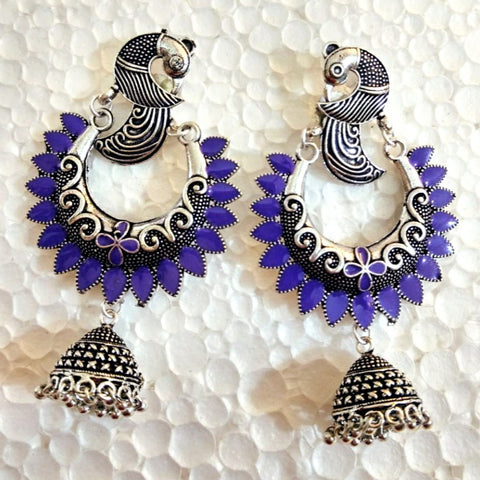Peacock earrings