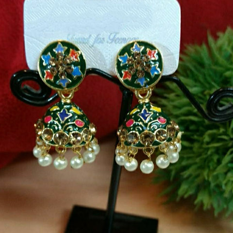 Meenakari jhumka